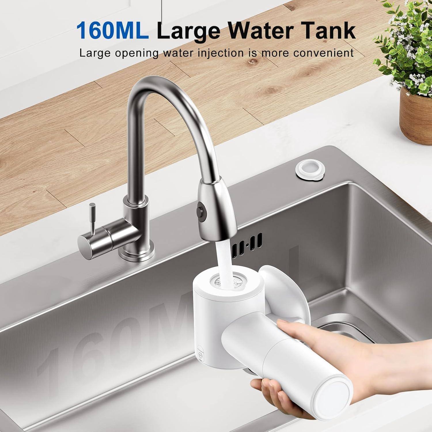 160ML Large Water Tank  
Large opening water injection is more convenient