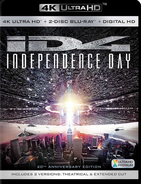  Independence Day [20th Anniversary] [Includes Digital Copy] [4K Ultra HD Blu-ray/Blu-ray] [1996]