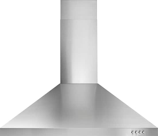 Silver shop range hood