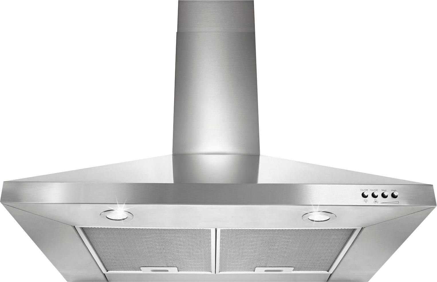 Alt View 11. Whirlpool - 30" Convertible Range Hood - Stainless steel.