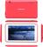 Angle. DigiLand - 7" - Tablet - 8GB - Watermelon red.