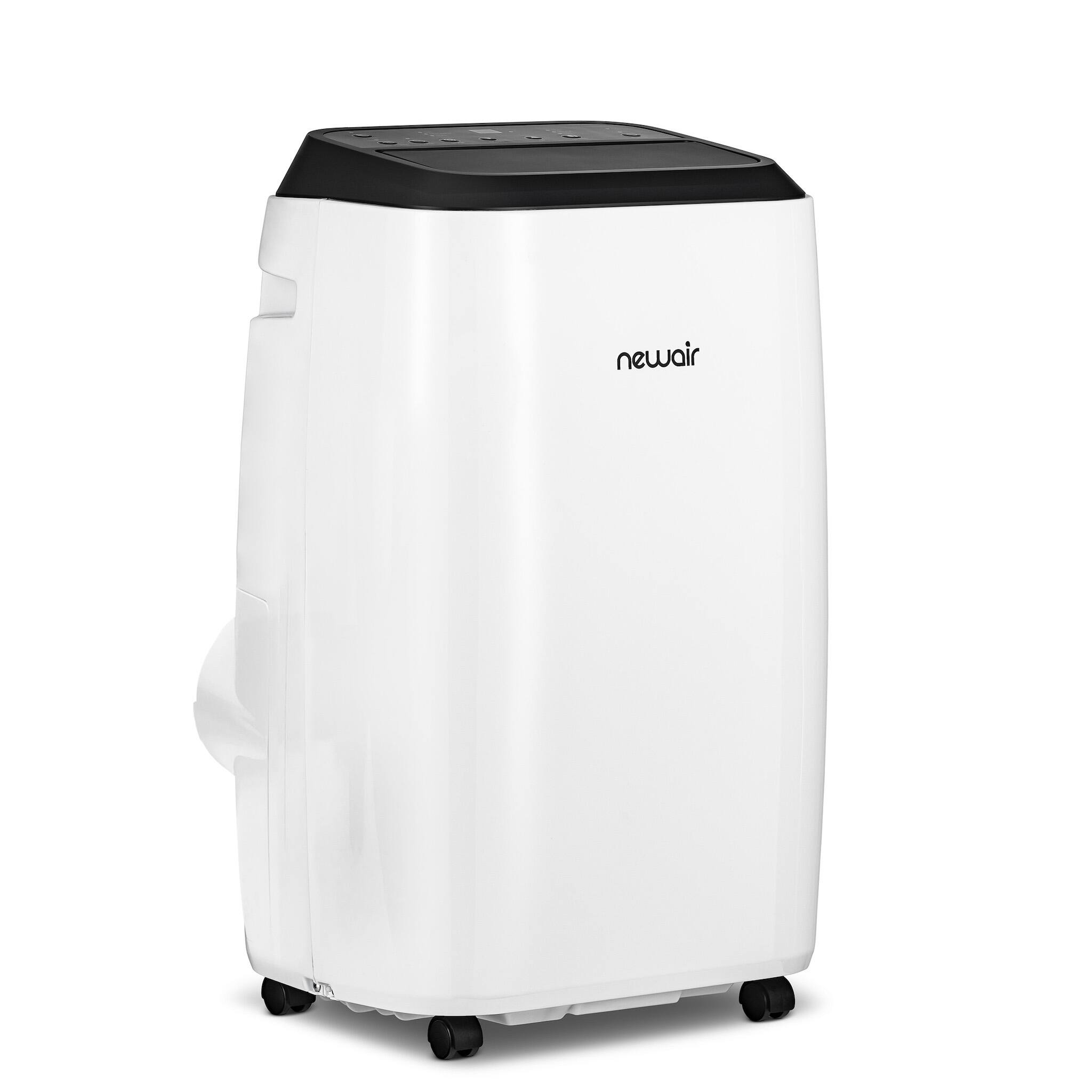 Front. NewAir - 270 Sq. Ft Portable Air Conditioner + 7,500 BTU Heater - White.