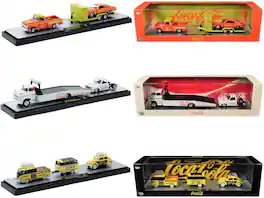 Auto Haulers "Coca-Cola" Set of 3 pieces Release 43 Limited Edition to 6200 pieces Worldwide 1/64 Models by M2 Machines