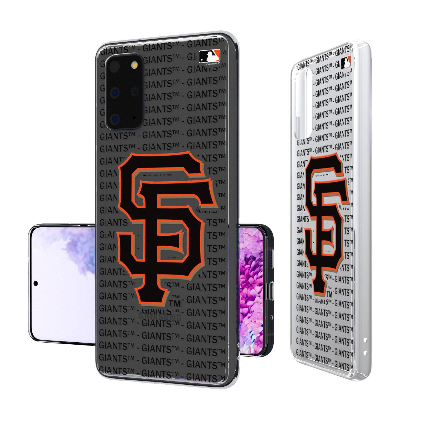 Keyscaper - San Francisco Giants Galaxy Text Backdrop Clear Case - S23 Ultra - Multicolor