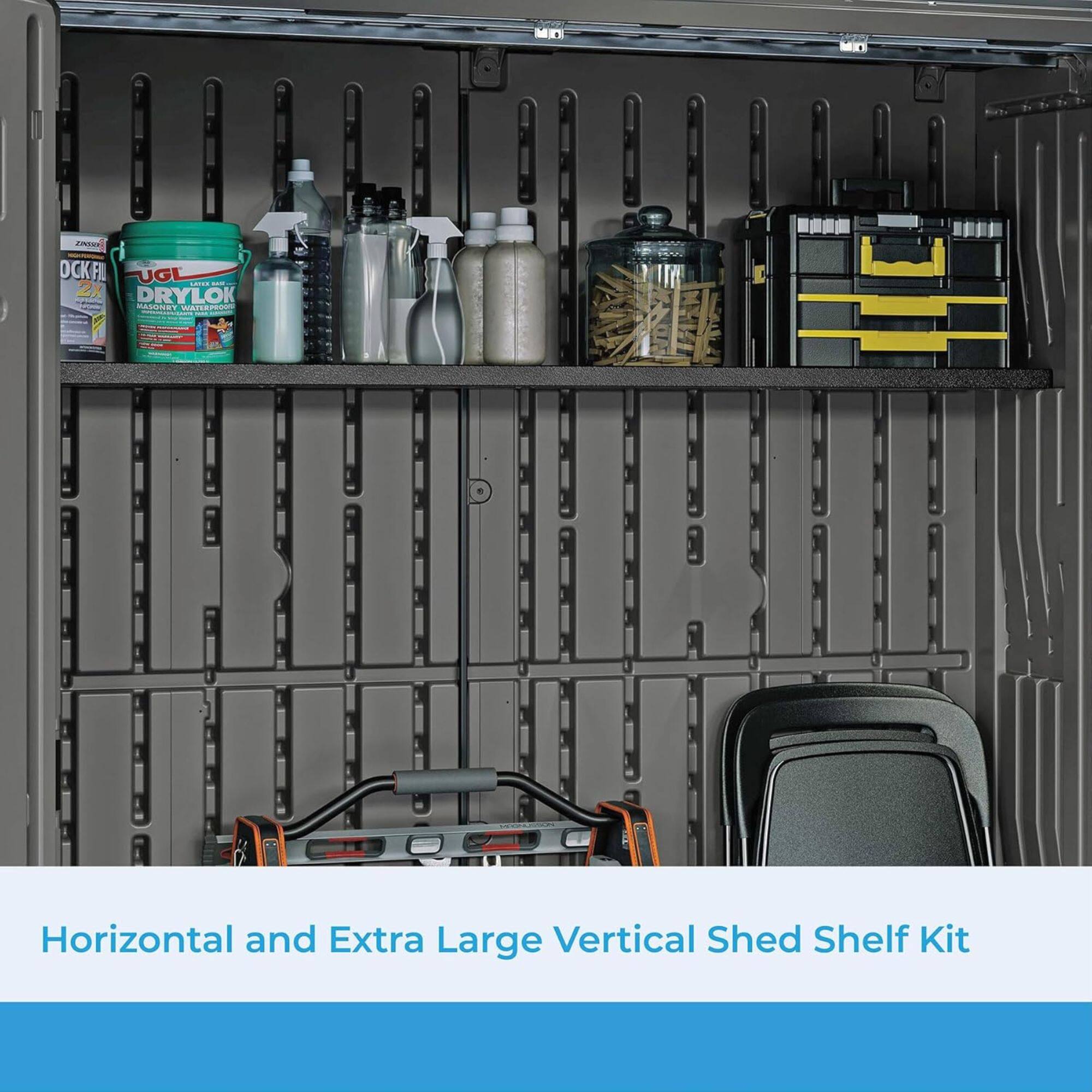 Horizontal and Extra Large Vertical Shed Shelf Kit