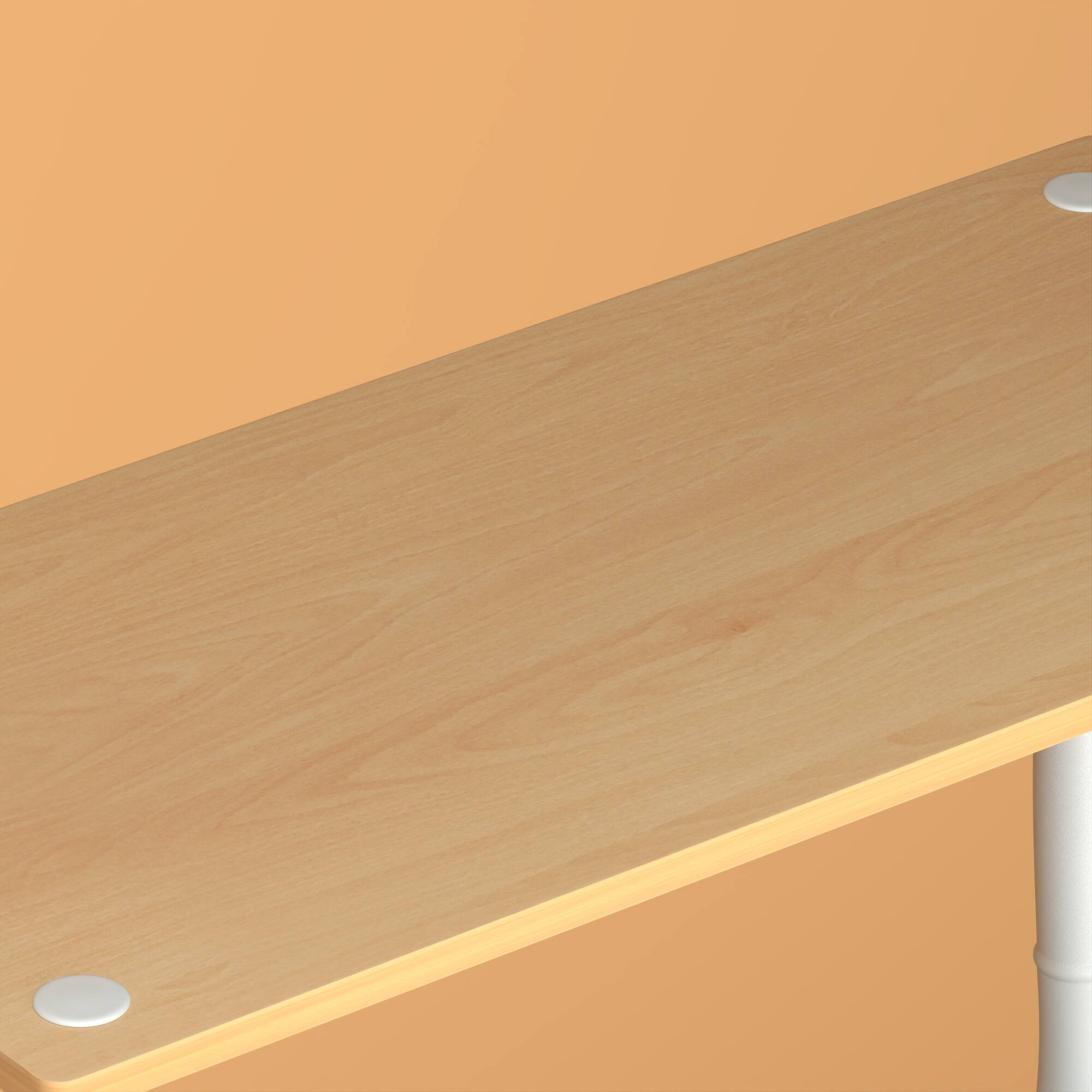 Alt View 6. HOMLUX - 3-Tier 29.5" Corner Shelf Open Shelves for Display for Living Room and Office Organization Beech & White - Beech & White.