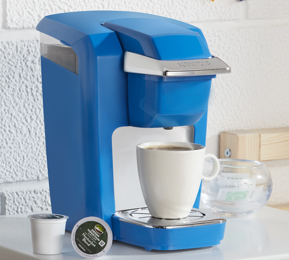 Keurig K-Mini K15 Single-Serve K-Cup Pod Coffee Maker, True Blue