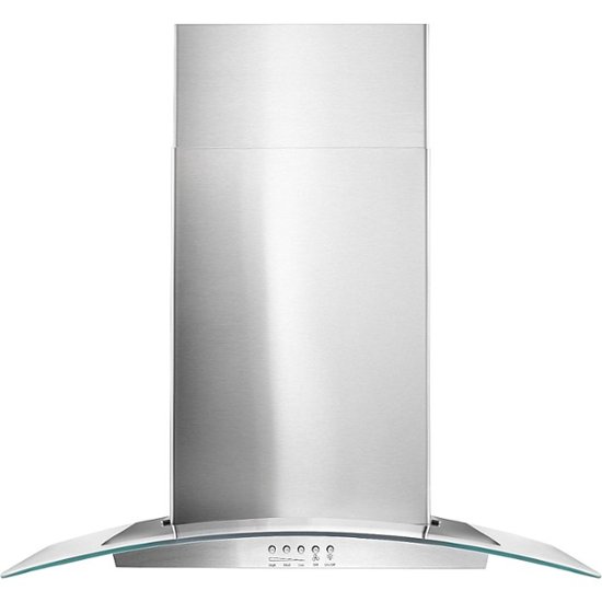 Whirlpool – 30″ Convertible Glass Range Hood – Stainless steel