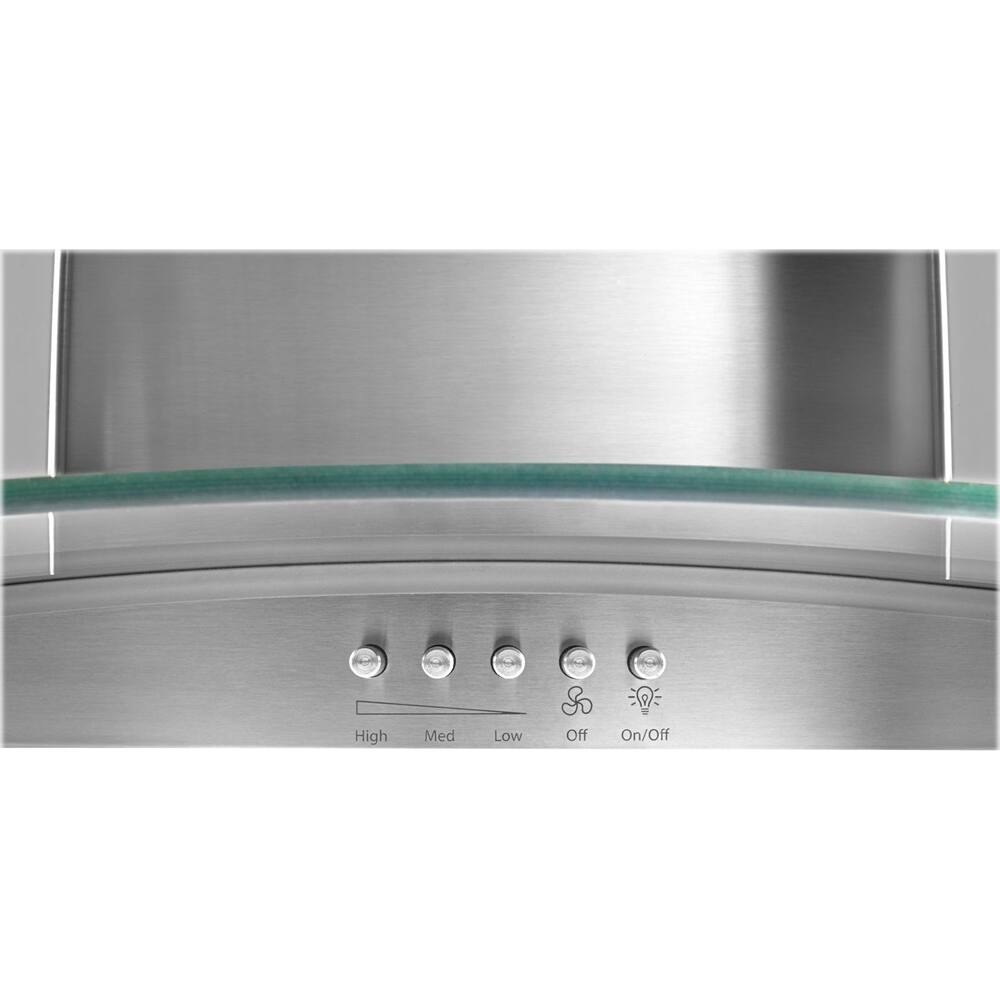 Alt View 11. Whirlpool - 30" Convertible Glass Range Hood - Stainless steel.