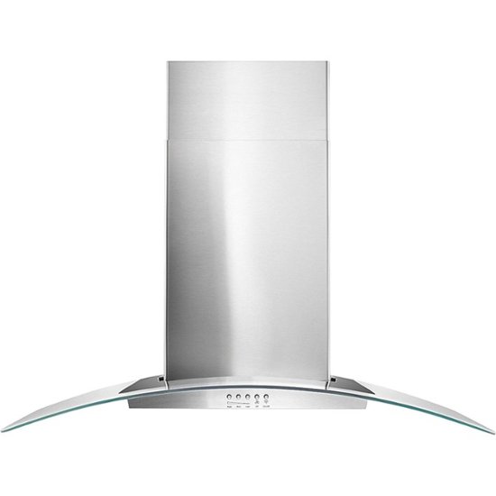 Whirlpool – 36″ Convertible Glass Range Hood – Stainless steel