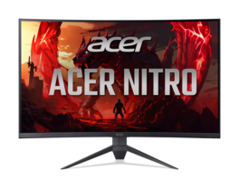Acer - Nitro ED320QUR M1biippx 31.5" Curved WQHD 2560 x 1440 180Hz 1ms VA Gaming Monitor - Black
