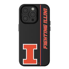 Keyscaper - NCAA - Illinois Fighting Illini iPhone Magnetic Bump Case - 15 - Black