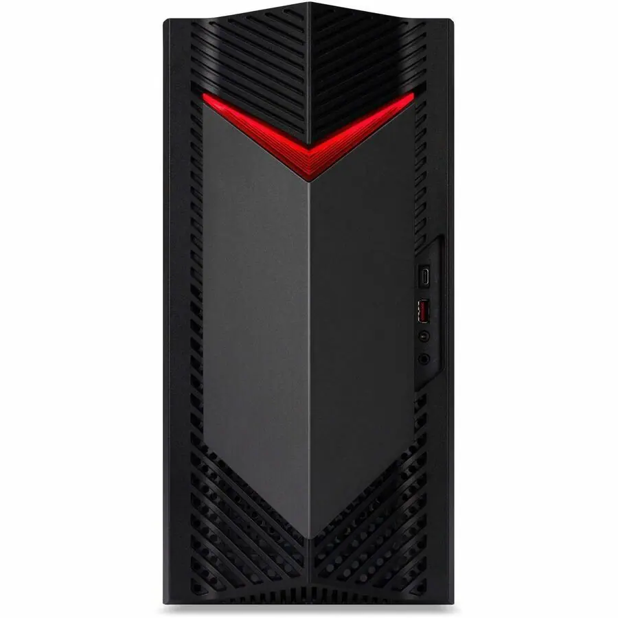 Front. Acer - Nitro N50 656 UR12 I5 14400F RTX 3050 8GB RAM 1TB SSD Windows 11 Home Gaming Desktop - Black.