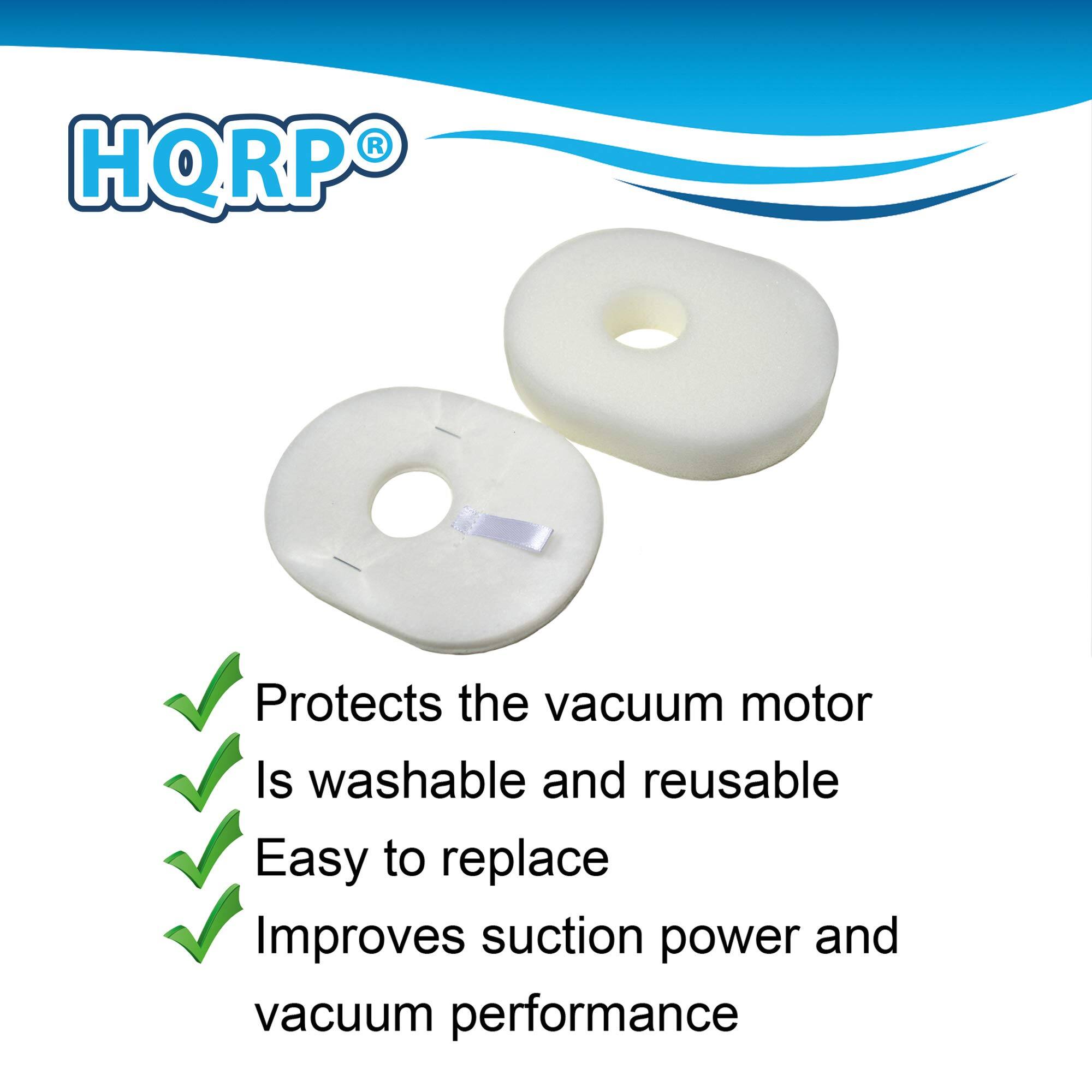 HQRP®

- Protects the vacuum motor
- Is washable and reusable
- Easy to replace
- Improves suction power and vacuum performance