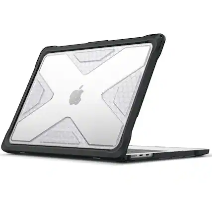 Front. Kitcheniva - Rugged Protective Case For MacBook Air 13.6 Inch M4 A3240 Durable Hard Cover Glittering Clear - Glittering Clear.