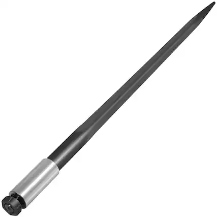 Front. VEVOR - Hay Spear 39" Bale Spear 3600 lbs Capacity,Bale Spike Quick Attach Square Hay Bale Spears 1 3/4",Black Coated Bale Forks - Black.