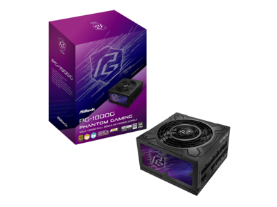 ASRock Phantom PG 1000G 1000W 80+ Gold, Full Modular, ATX3.1/PCIe5 ASRock Phantom PG 1000G 1000W 80+ Gold, Full Modular, ATX3.1/PCIe5