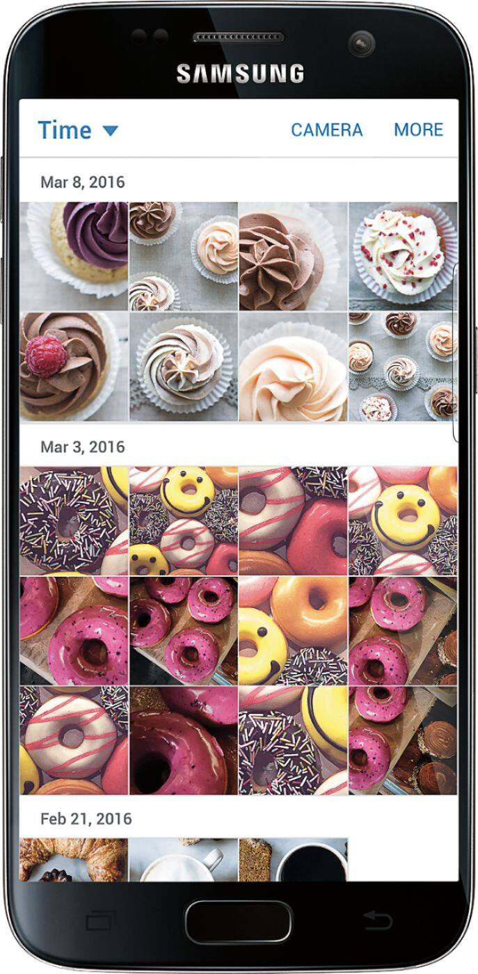 Alt View 23. Samsung - Galaxy S7 4G LTE with 32GB Memory Cell Phone (Unlocked) - Black Onyx.