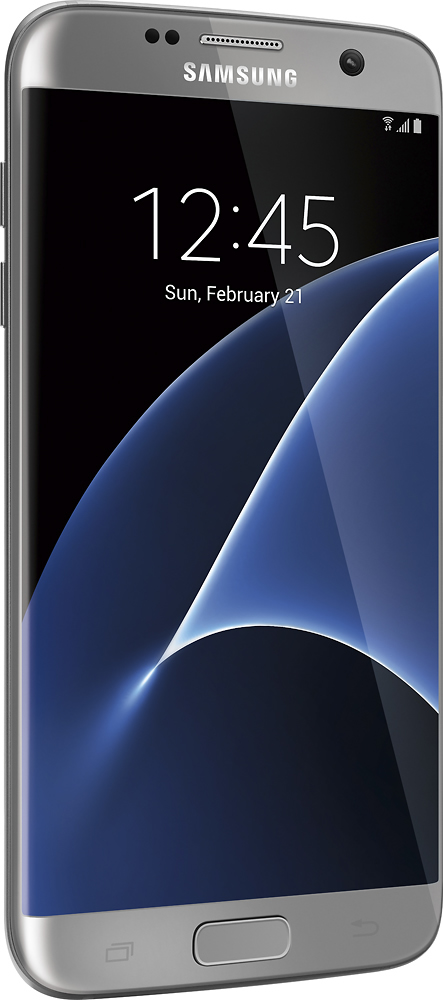 Best Buy: Samsung Galaxy S7 edge 4G LTE with 32GB Cell Phone (Unlocked) Titanium Silver SM-G935UZSAXAA