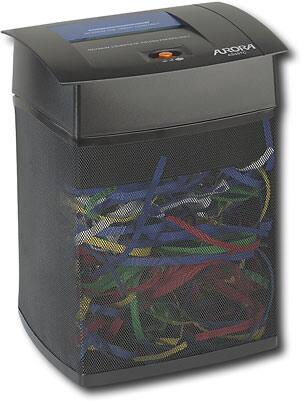Angle Standard. Aurora - Dual-Shred Crosscut Shredder.