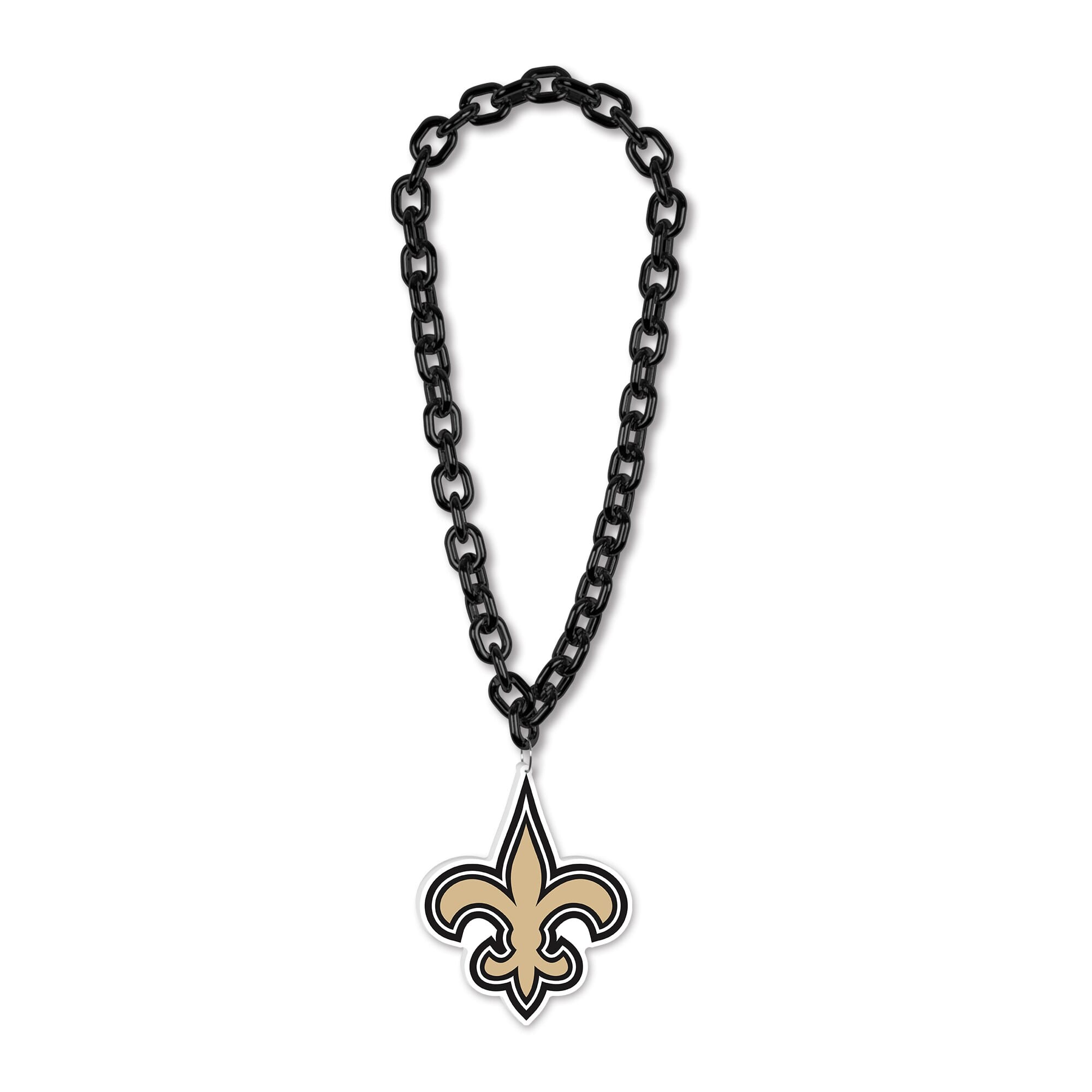 WinCraft - New Orleans Saints Big Chain Logo Plastic Necklace - Multicolor price history on PriceWatchPro