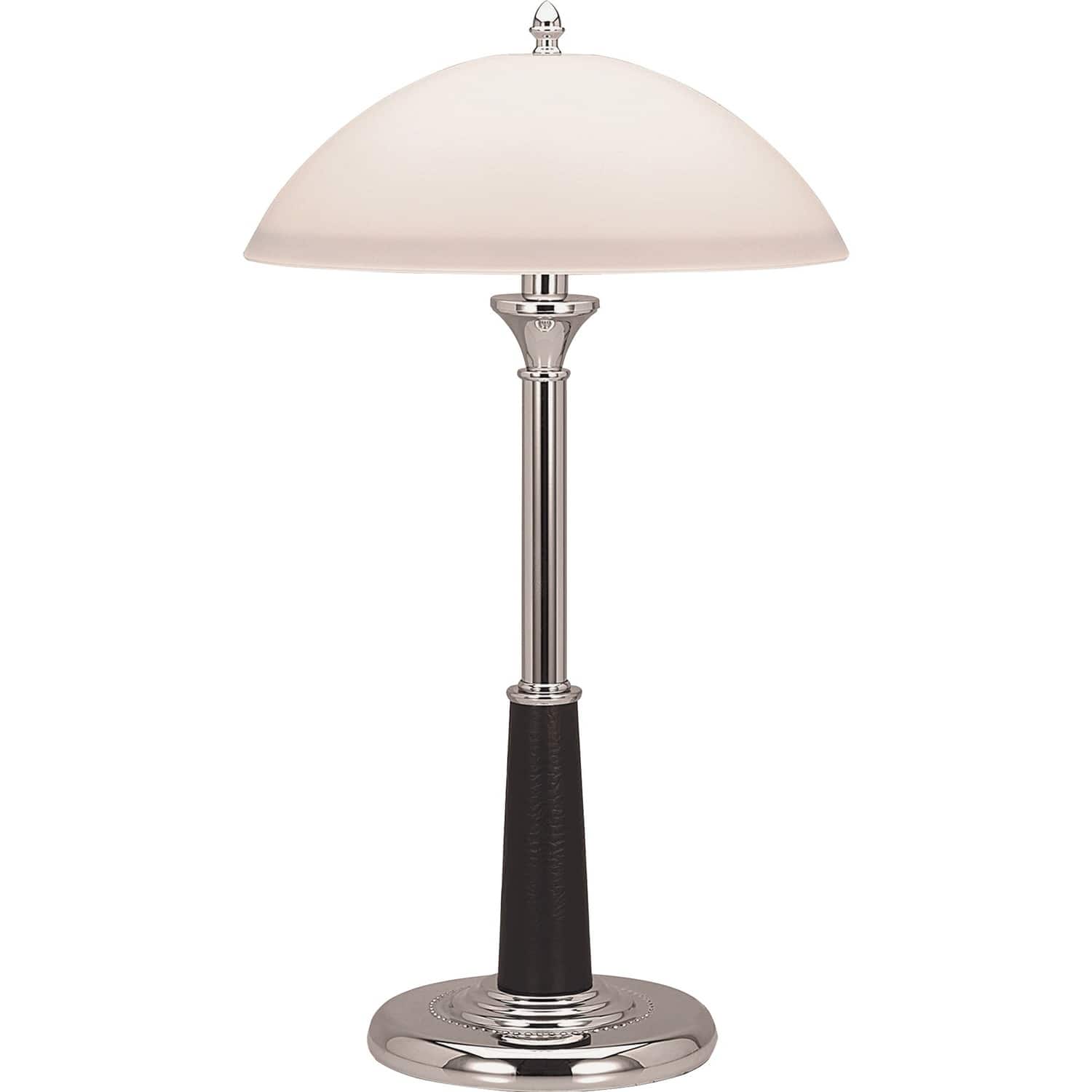 Lorell - Glass Shaded Desk Lamp  24" Height x 7.8" Width  2 x 10 W CFL Bulb
