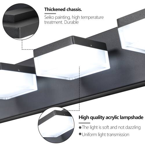 Thickened chassis. Seiko painting, high temperature treatment. Durable

High quality acrylic lampshade
- The light is soft and not dazzling
- Uniform light transmission