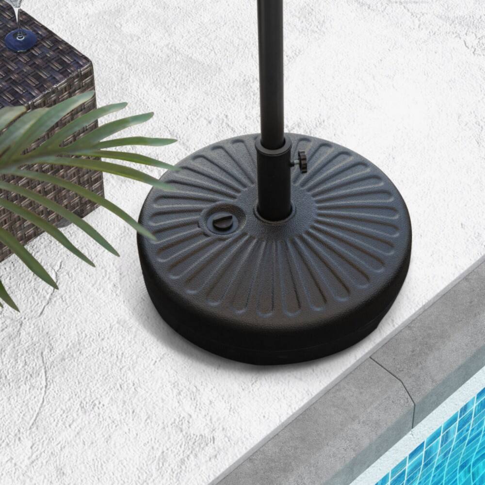 Alt View 4. Mondawe - 20 Inch Fillable Heavy-Duty Round Umbrella Base Stand - Black.