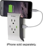 Front Zoom. atomi - USB Wall Plate Charger/Power Outlet - White.