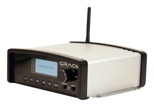Grace Digital - Wireless Internet Radio - Black/White-Front_Standard