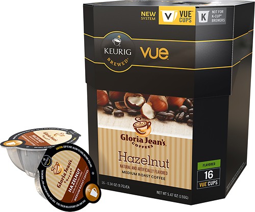  Keurig - Vue Gloria Jean's Hazelnut Coffee V-Cups (16-Pack)