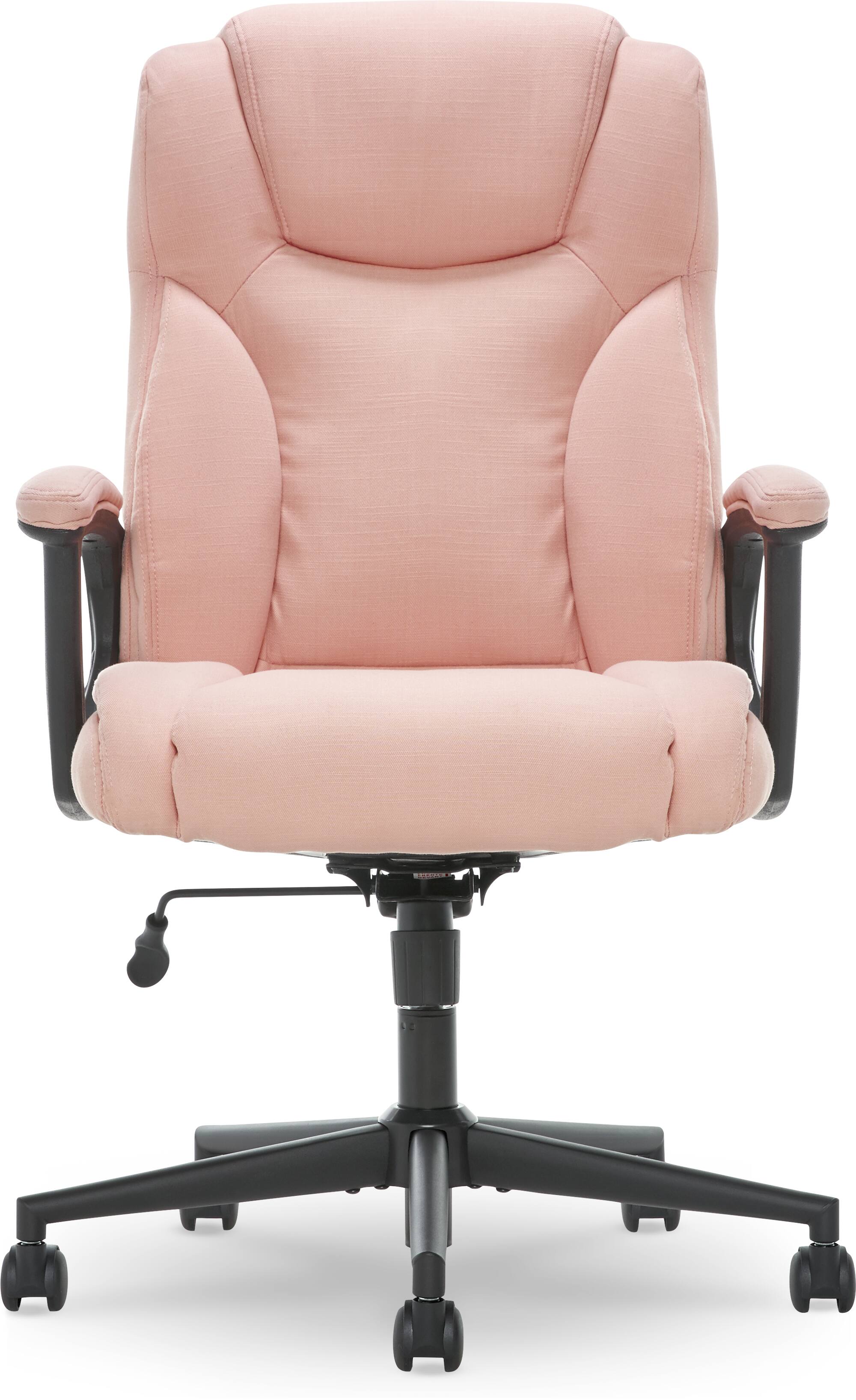 Left. Serta - Hannah II Modern Microfiber Executive Chair - Pink.