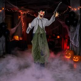 Costway - Crawling Groundbreaker Prop with Glowing Eyes, Creepy Sound for Yard Lawn - Multicolor