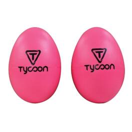 Tycoon Percussion - Pink Plastic Egg Shakers, Lightweight Handheld Rhythm Instruments for Percussion Practice, Drum Circles, Group Play