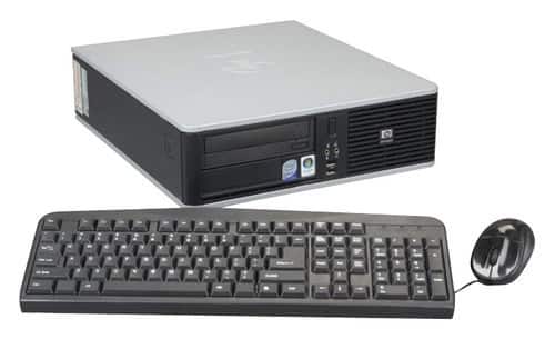  HP - Refurbished Desktop - Intel Core2 Duo - 4GB Memory - 500GB Hard Drive - Gray/Black