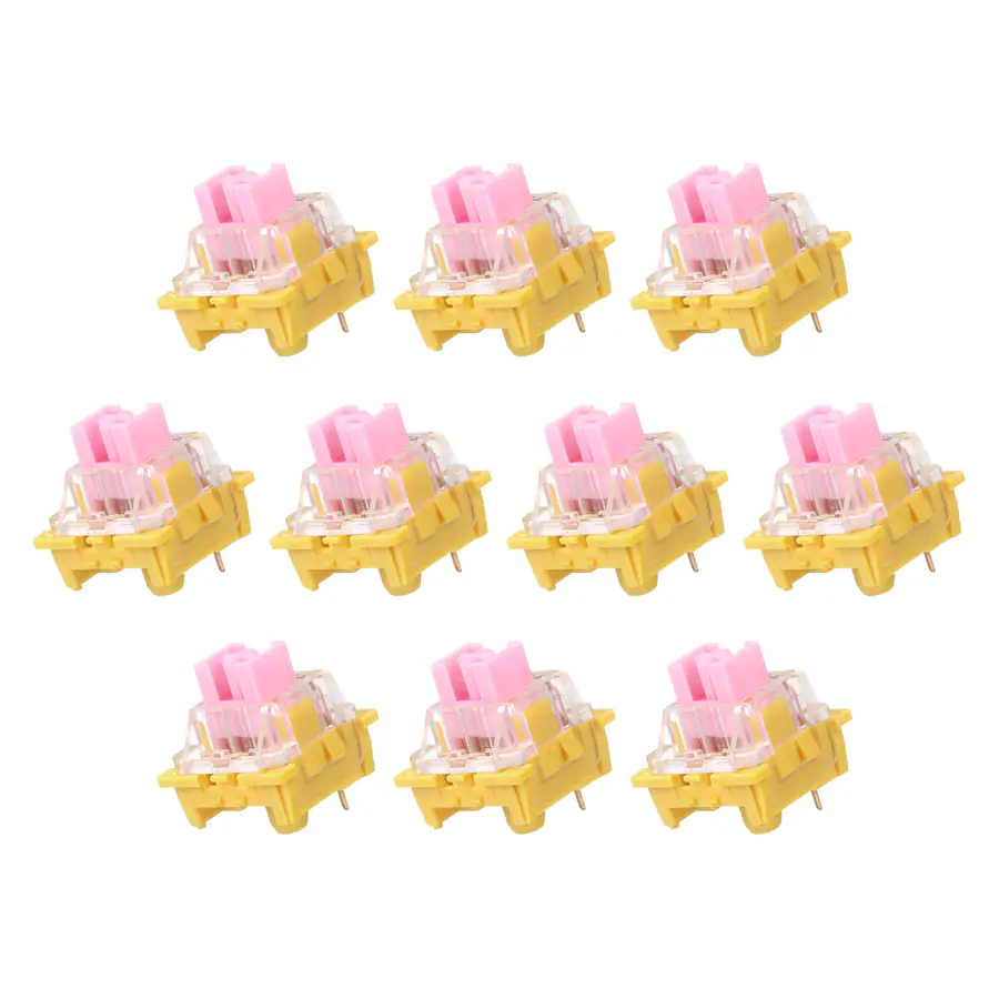 Switch Key Pink Unique Bargains 10pcs Keyboard Switches (3 Pin 45gf) Dustproof Pre ...