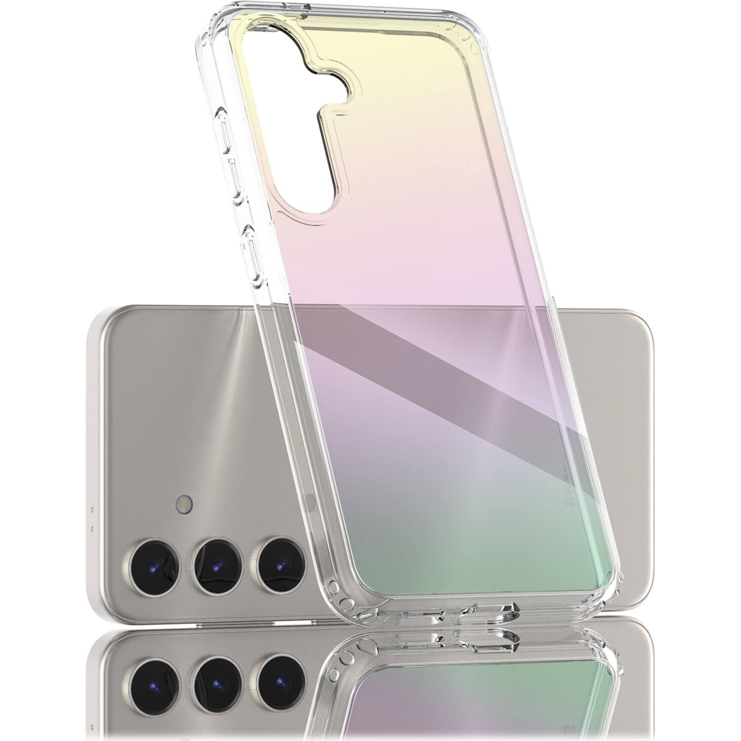 Alt View 12. SaharaCase - Inspire Series Hard Shell Case for Samsung Galaxy A35 5G - Transparent Gradient.