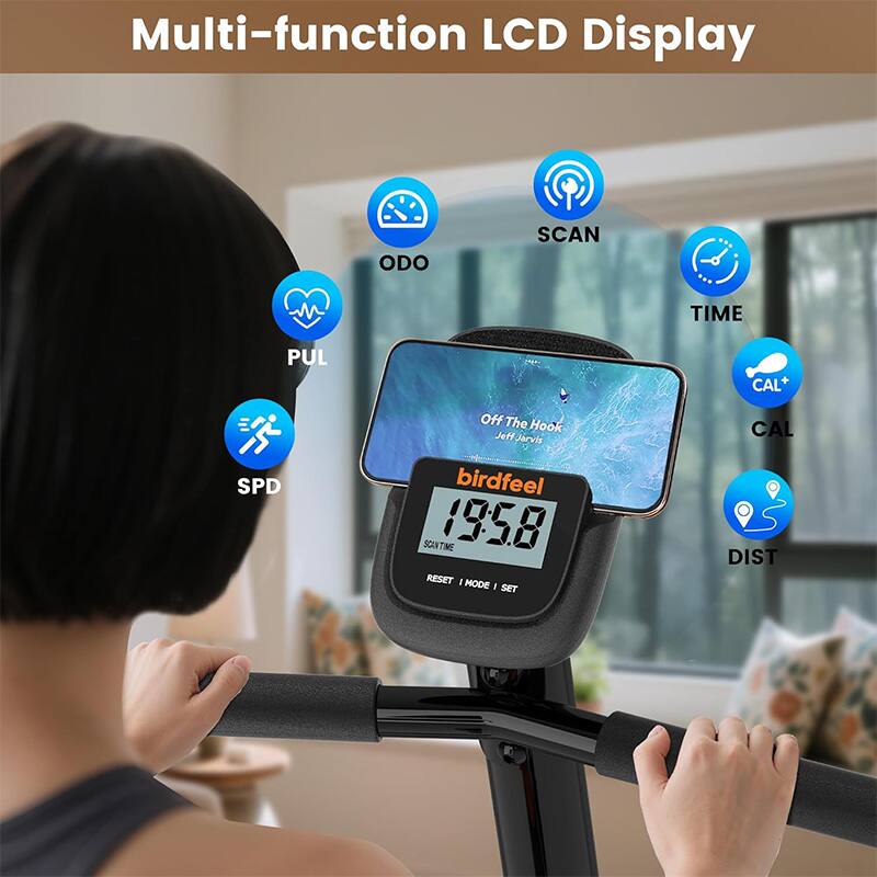 Multi-function LCD Display

- ODO
- SCAN
- TIME
- PUL
- CAL
- SPD
- DIST

Off The Hook
Jeff Jarvis
birdfeel
19:58

SCAN TIME
RESET
MODE
SET
CAL