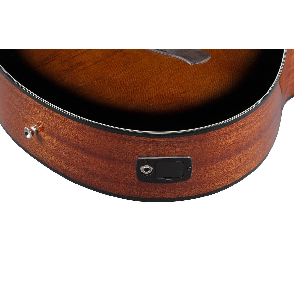 Alt View 9. Ibanez - Ibanez AEG5012 AEG 12-String Acoustic Electric Guitar, Dark Violin Sunburst - Dark Violin Sunburst.