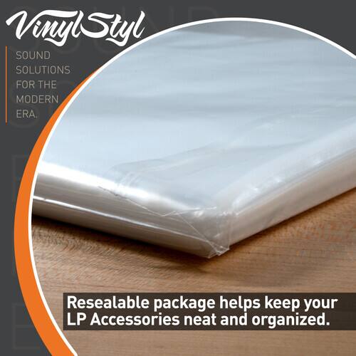 VinylStyl  
SOUND SOLUTIONS FOR THE MODERN ERA.  

Resealable package helps keep your LP Accessories neat and organized.