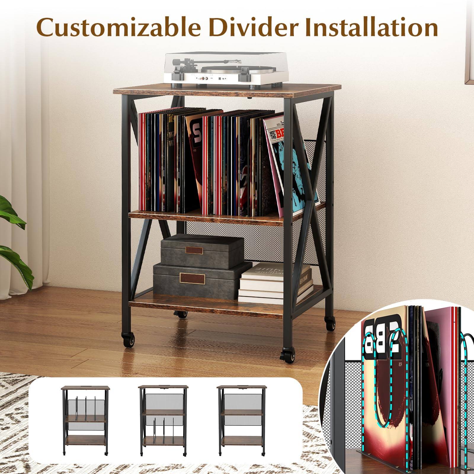 Customizable Divider Installation