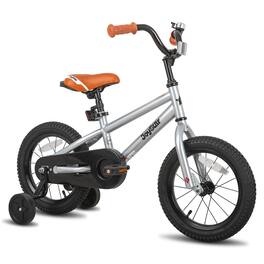 JOYSTAR - Totem 12 Inch Kids Bike with Training Wheels, Children's Bike for 2-4 Years Old Boys Girls - Silver