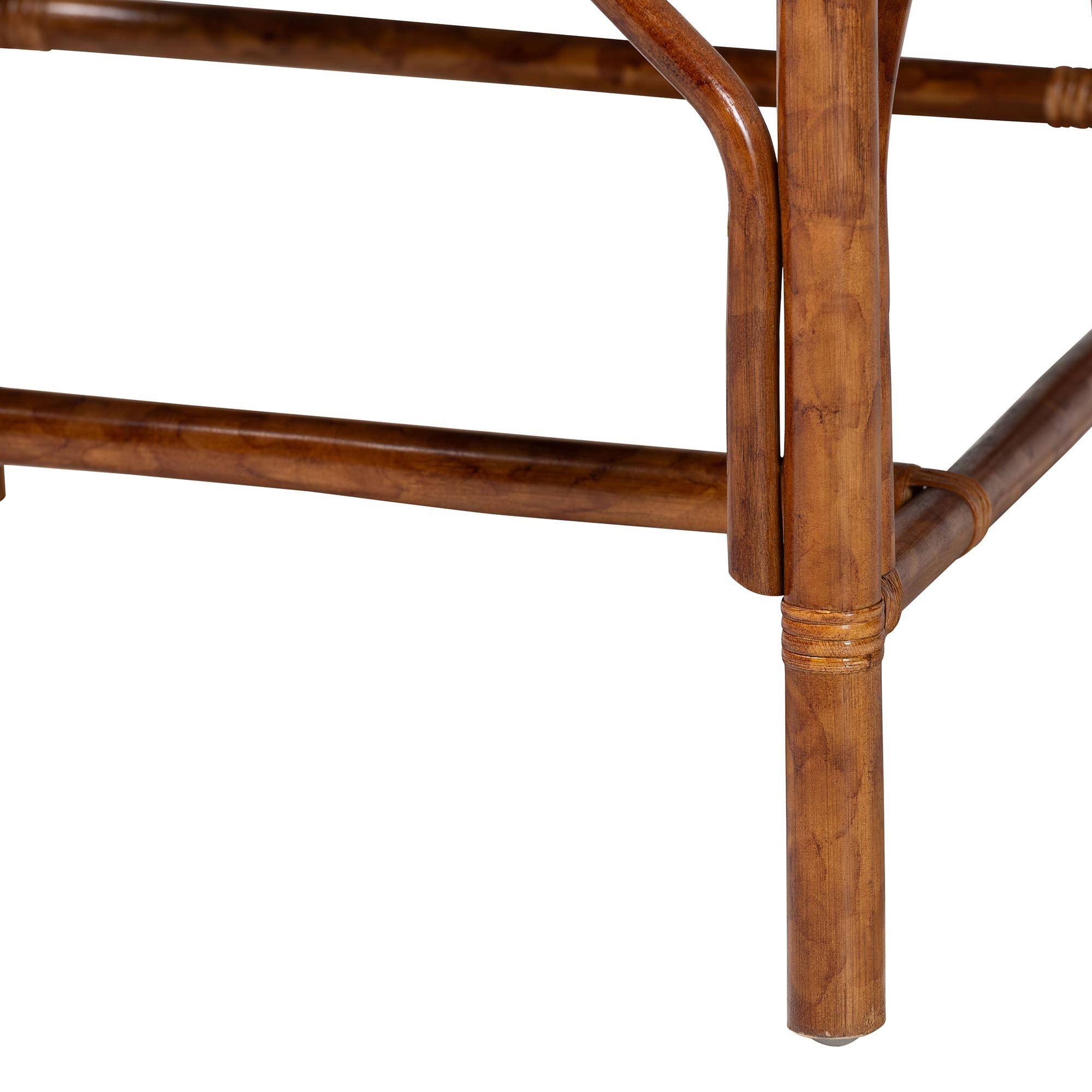 Alt View 2. bali & pari - Ramos Marbled Tortoise Natural Rattan and Seagrass Armchair - Handwoven Wicker Chair, Rustic Boho Accent Seating - Marbled Tortoise Brown/Natural Brown.