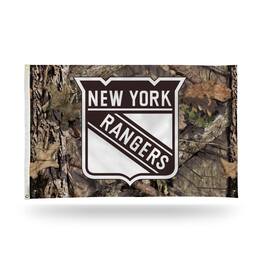 Rico Industries - New York Rangers Bold Mossy Oak Camo Design 3x5 Indoor/Outdoor Banner Flag - Multi
