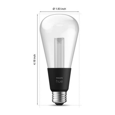 蛍光灯・電球 Philips Hue Bar x Bridge x Lightbulb Set Amazon.com: Philips Hue Smart Light Bulbs Starter Kit