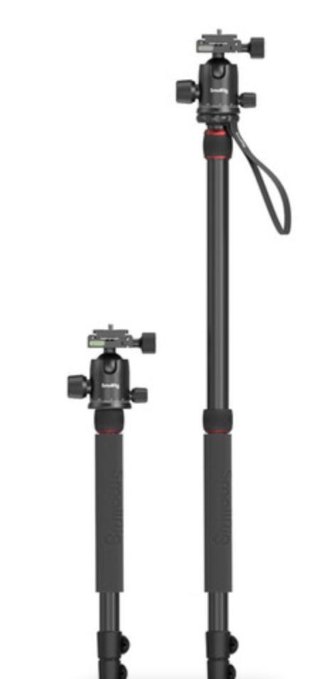 Alt View 5. Smallrig - SmallRig CT-10 Aluminum Travel Tripod with Ball Head for DSLR, Mirrorless Cameras and Smartphones-3935.