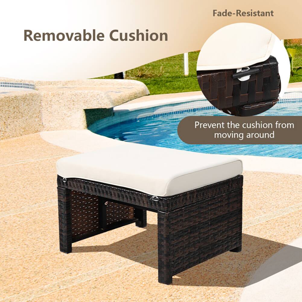 Fade-Resistant  
Removable Cushion  
Prevent the cushion from moving around