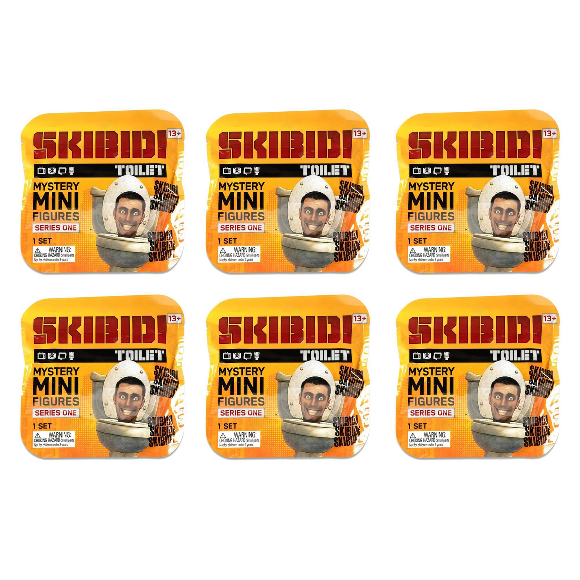 13+ SKIBIDI TOILET MYSTERY MINI FIGURES SERIES ONE 1 SET A WARNING CHOKING HAZARD - Small parts. Not for children under 3 years.
