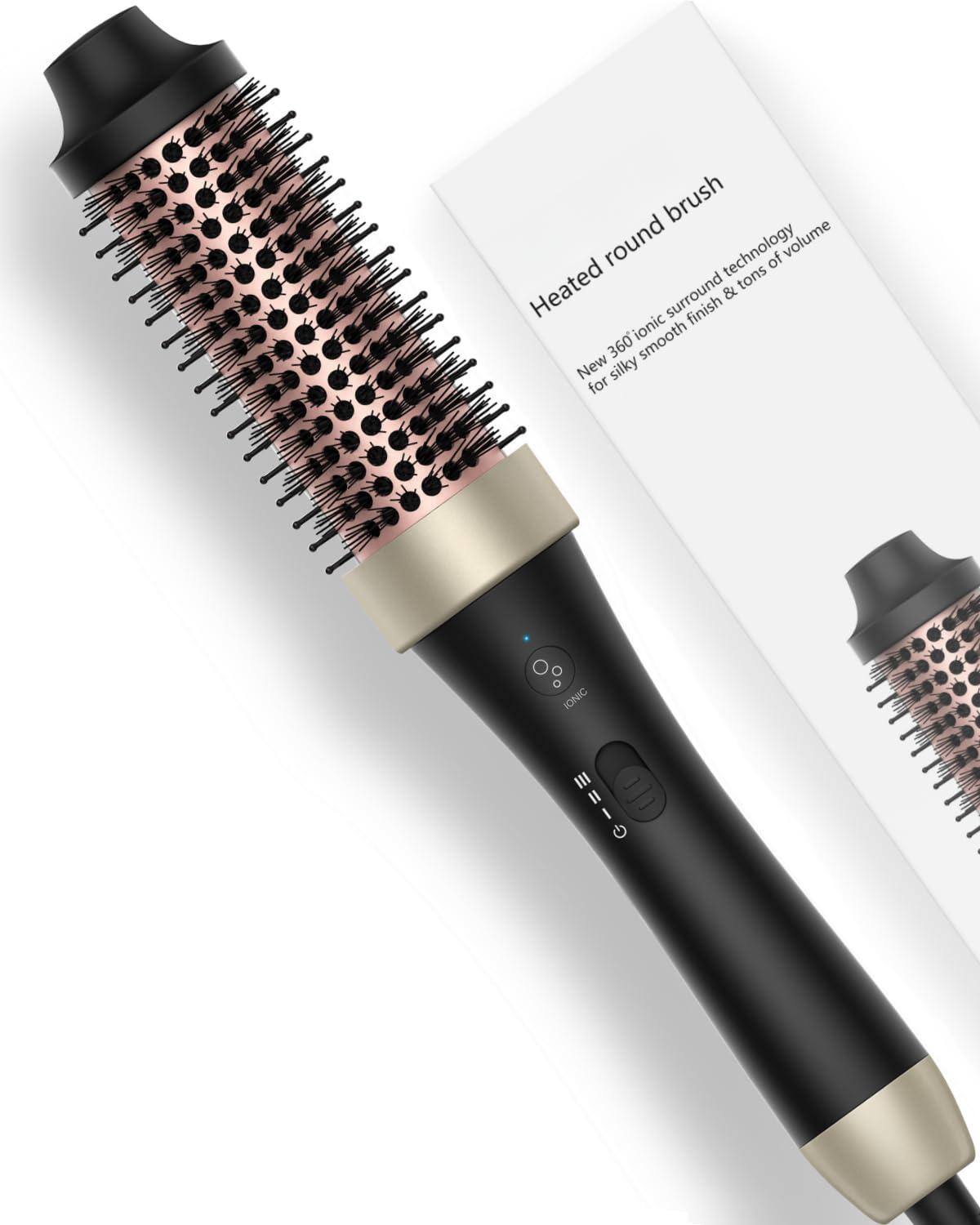 Live At Space - Ionic Thermal Brush 1.5 Inch Volume Blowout Styling Dual 30s Fast Heated Curling Iron - Default
