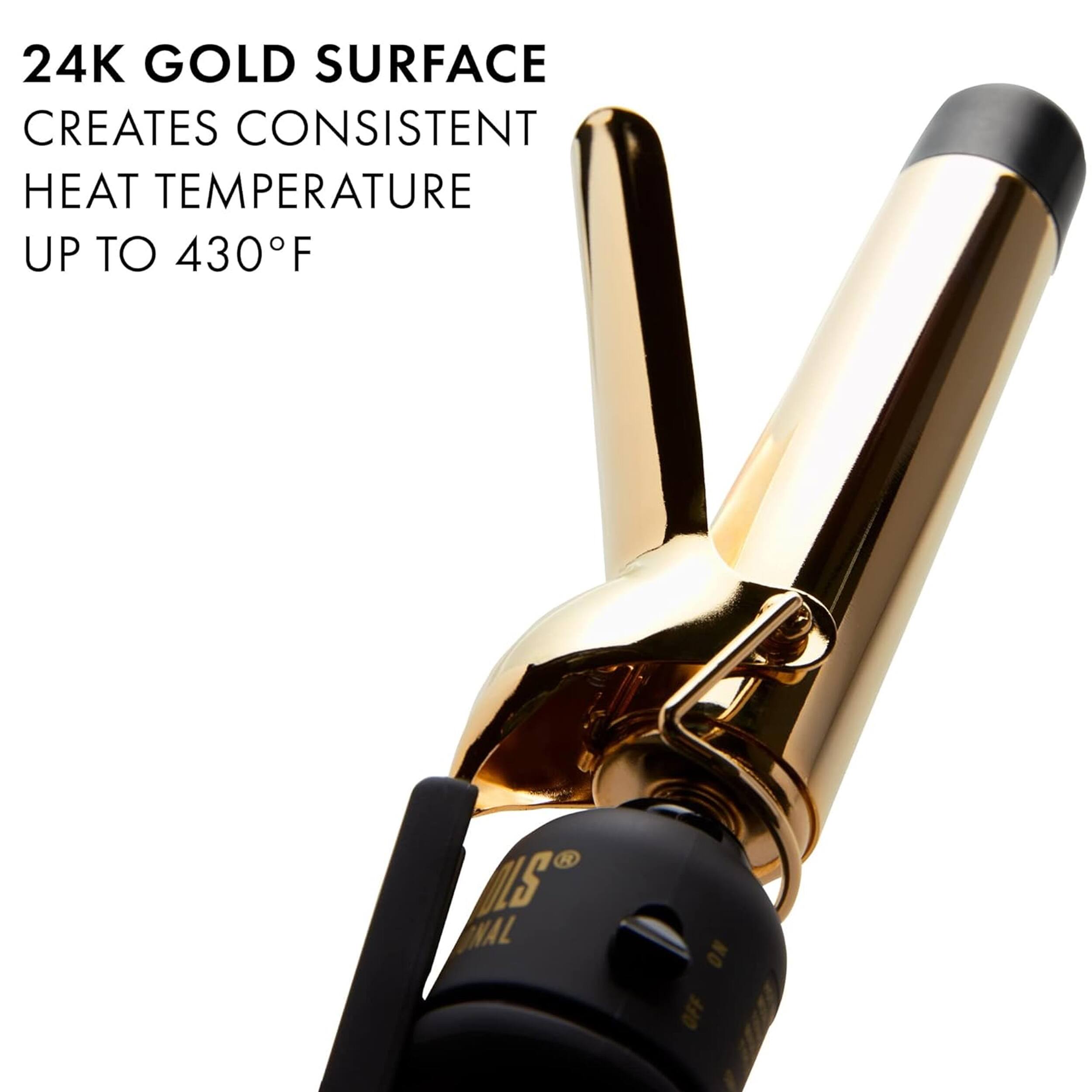 24K GOLD SURFACE  
CREATES CONSISTENT HEAT TEMPERATURE UP TO 430°F